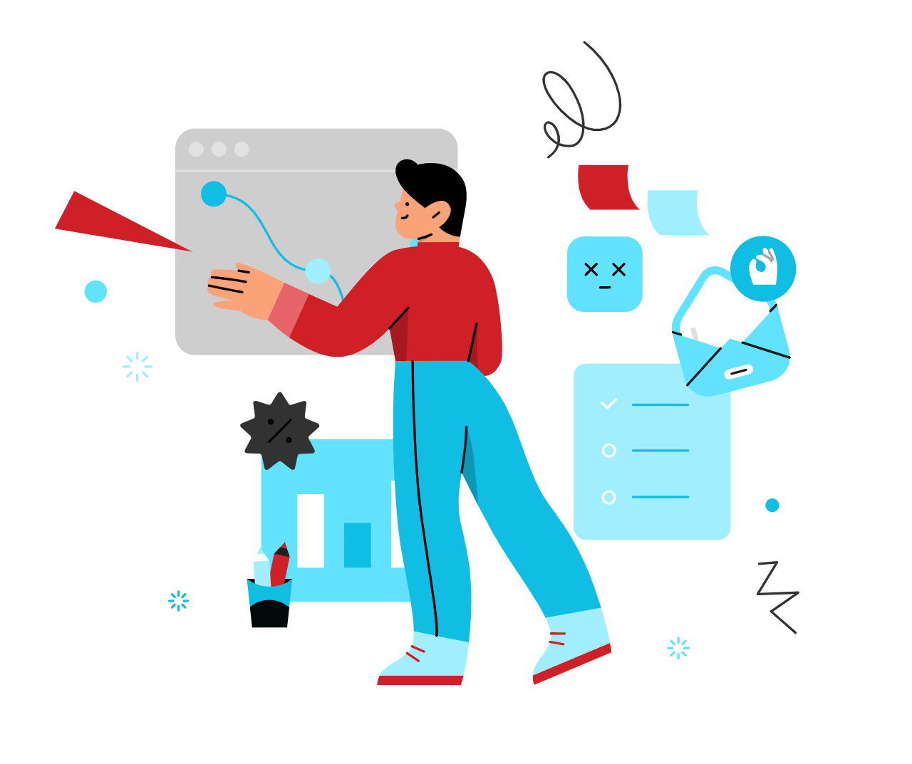 Home busy project manager overwhelmed by work - Home