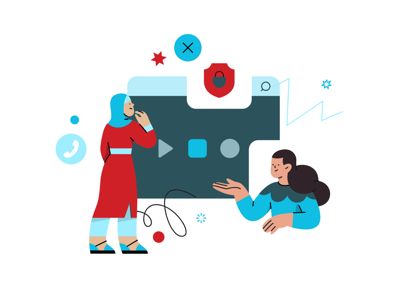 Home people working together online - Home